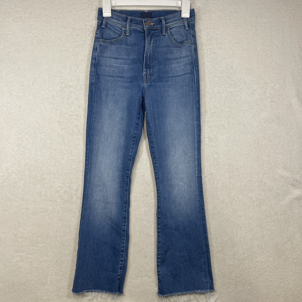 Mother Size 26 The Hustler Ankle Fray Denim Jean Wash No Promises Style Q117-686 - Picture 2 of 11